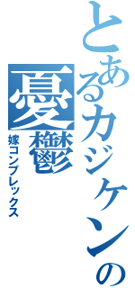 とあるカジケンの憂鬱（嫁コンプレックス）