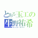 とある玉工の生野祐希（サッカーオタク）