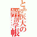 とある医大の解剖学帳（アナトミー）