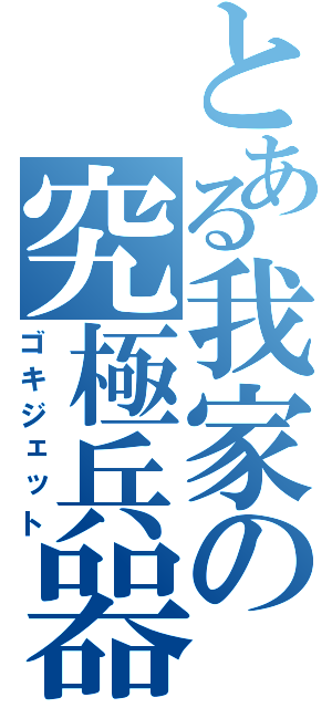 とある我家の究極兵器（ゴキジェット）