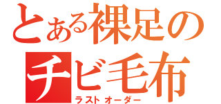 とある裸足のチビ毛布（ラストオーダー）