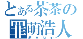 とある茶茶の罪萌浩人（嚴重私心）