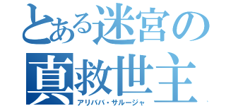 とある迷宮の真救世主（アリババ・サルージャ）