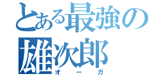 とある最強の雄次郎（オーガ）