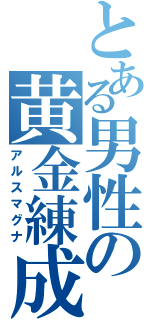 とある男性の黄金練成（アルスマグナ）