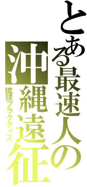 とある最速人の沖縄遠征（琉球プラクティス）