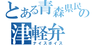 とある青森県民の津軽弁（ナイスボイス）