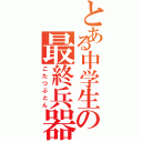 とある中学生の最終兵器（こたつぶとん）