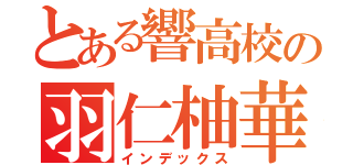 とある響高校の羽仁柚華（インデックス）