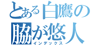 とある白鷹の脇が悠人（インデックス）