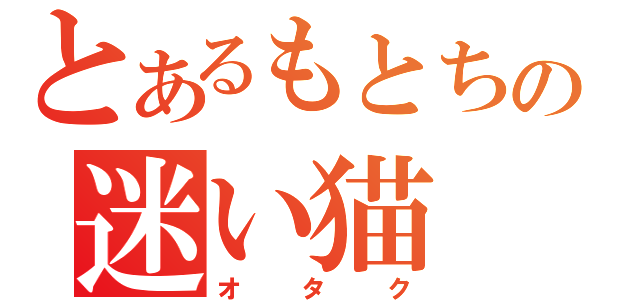 とあるもとちの迷い猫（オタク）