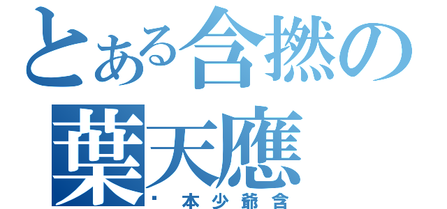 とある含撚の葉天應（幫本少爺含）