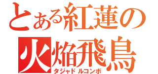 とある紅蓮の火焔飛鳥（タジャドルコンボ）