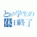 とある学生の休日終了（）