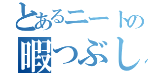 とあるニートの暇つぶし（）