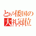 とある倭国の大礼冠位（小野妹子）