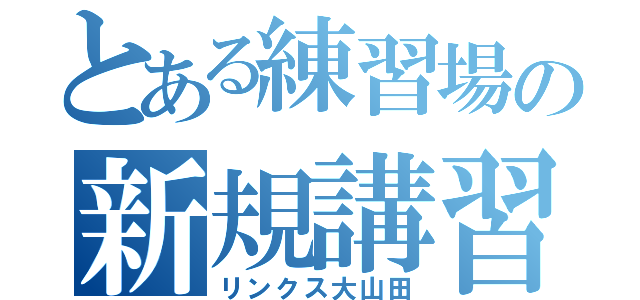 とある練習場の新規講習（リンクス大山田）