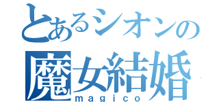 とあるシオンの魔女結婚儀（ｍａｇｉｃｏ）