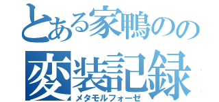 とある家鴨のの変装記録（メタモルフォーゼ）