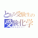 とある受験生の受験化学（ケミストリー）