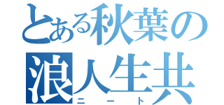 とある秋葉の浪人生共（ニート）