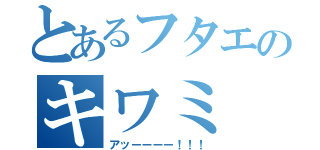 とあるフタエのキワミ（アッーーーー！！！）