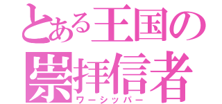 とある王国の崇拝信者（ワーシッパー）