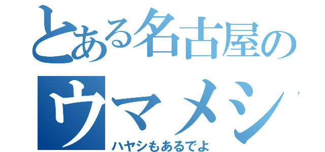 とある名古屋のウマメシ（ハヤシもあるでよ）