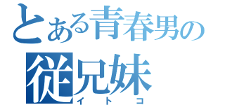 とある青春男の従兄妹（イトコ）