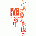 とある原来你也の在这里（。）