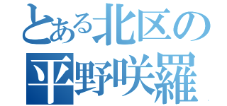 とある北区の平野咲羅（）