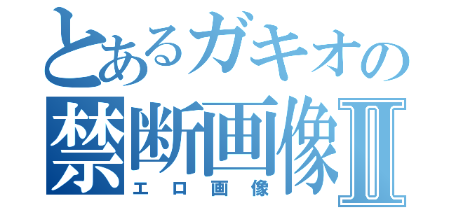 とあるガキオの禁断画像Ⅱ（エロ画像）