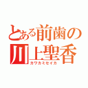 とある前歯の川上聖香（カワカミセイカ）