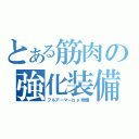 とある筋肉の強化装備（フルアーマーｂｙ翔悟）