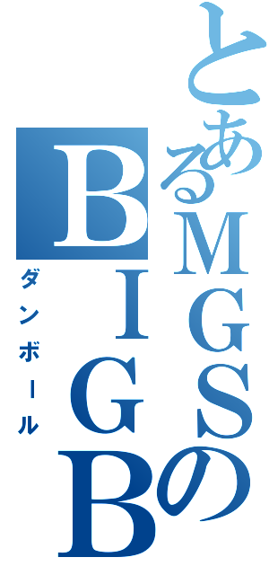 とあるＭＧＳのＢＩＧＢＯＳＳ（ダンボール）