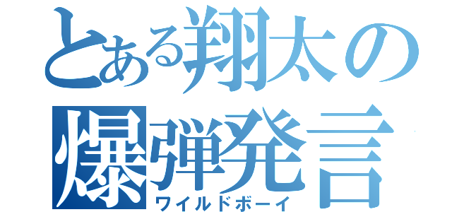 とある翔太の爆弾発言（ワイルドボーイ）