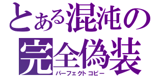 とある混沌の完全偽装（パーフェクトコピー）