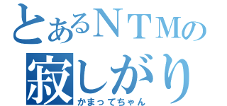 とあるＮＴＭの寂しがり（かまってちゃん）