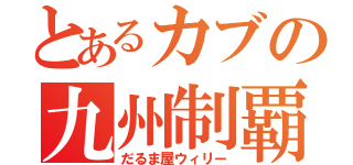 とあるカブの九州制覇（だるま屋ウィリー）