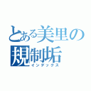 とある美里の規制垢（インデックス）