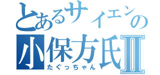 とあるサイエンスフロンティアの小保方氏Ⅱ（たぐっちゃん）