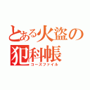 とある火盜の犯科帳（コーズファイル）