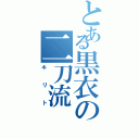 とある黒衣の二刀流（キリト）