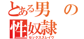 とある男の性奴隷（セックススレイヴ）