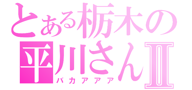 とある栃木の平川さんⅡ（バカアアア）