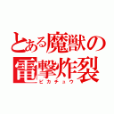 とある魔獣の電撃炸裂（ピカチュウ）