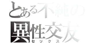 とある不純の異性交友（セックス）