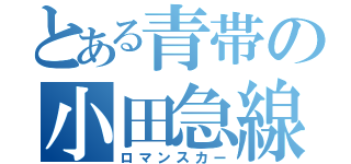 とある青帯の小田急線（ロマンスカー）