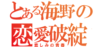 とある海野の恋愛破綻（悲しみの青春）