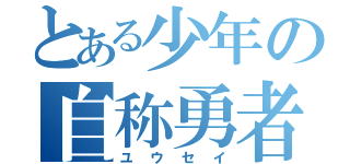 とある少年の自称勇者（ユウセイ）